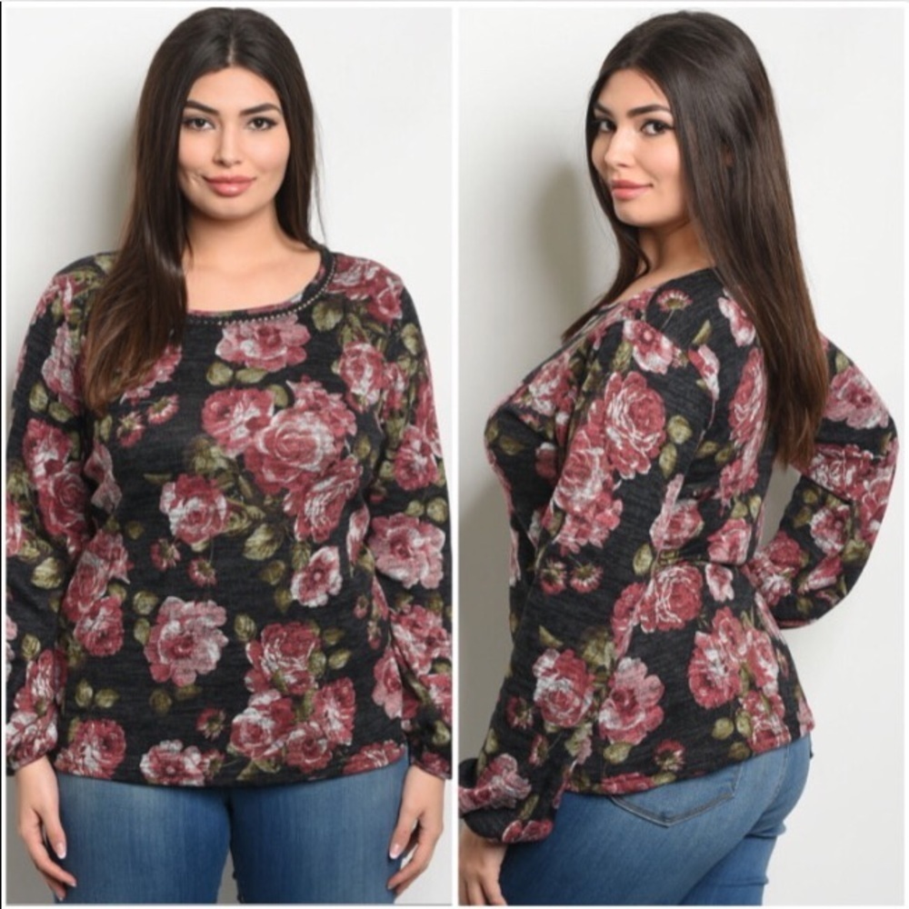 Midnight Rose Top - Picture 1 of 3